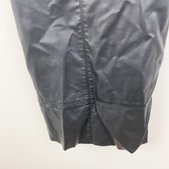 We The Free Free people black slip into something faux leather mini dress XS - Picture 6 of 9
